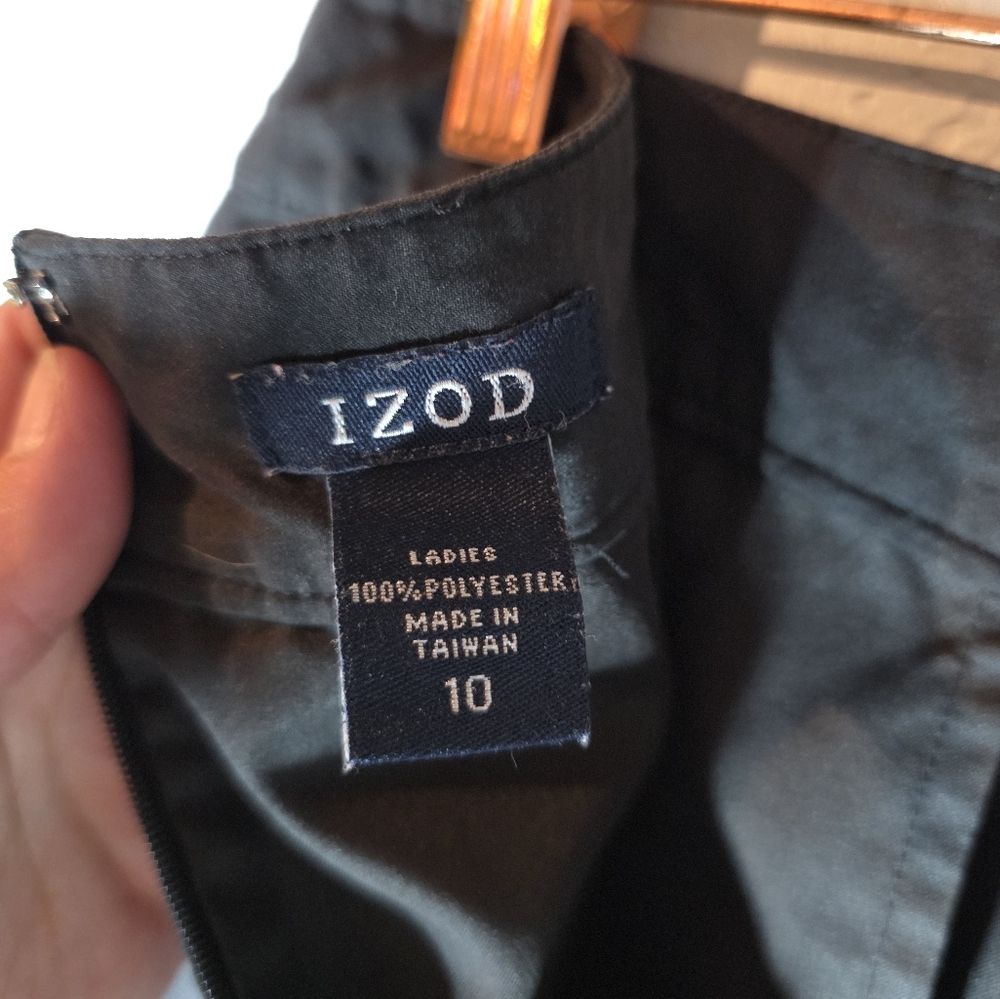 IZOD Floral Black Golf Skort with Floral Side Details Size 10 - Picture 10 of 10